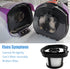 3 Pack Handheld Vacuum Filter Replacement for Bissell Pet Hair Eraser Lithium Ion Hand Vacuum, Includes 1 Brush