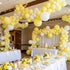 135pcs 18 12 10 5 Inch RUBFAC Pastel Yellow Balloons, Latex Light Yellow Balloon Different Sizes for Garland Arch Baby