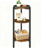HOOBRO Small Round Side Table, 3-Tier Tall Coffee Drink Table for Sofa