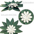 Metal Flower Wall Art Decor, 10" Rustic Modern Antique Floral Sculpture, Distressed Iron Wall Hanging for Home