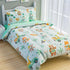 Set 98x86in 4 Set 1 2 1 SANDJEST Jungle Animal Comforter Full Size for Kids Boys, Microfiber Pcs Bedding Includes