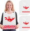 SATINIOR 50 Pieces Disposable Adults Crab Bibs with Pocket Plastic Funny Bib