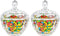 ComSaf 9fl.oz Crystal Glass Candy Dishes with Lids, Set of 2 Mini