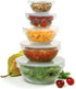 Norpro 10-Piece Glass Mixing/Storage Bowls with Lids, Nesting