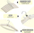 16 15 Inch 360 Jetec Pieces Satin Padded Hangers for Women Clothing Satin Hangers Swiveling Hook Sponge Shoulder Padded