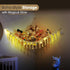Hammock 100% Abby Baby Extra Large Stuffed Animal with LED Lights Natural Cotton Macrame Toy Storage Net for Plushies