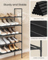5-Tier Closet, ULSH045BH02 SONGMICS Shoe Rack, Shoe Storage for Hallway Slim and Space-Saving, Metal Frame, Non-Woven