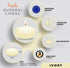 HYOOLA Premium Ivory Floating Candles, 1.75 Inch, 20 Pack, European Made