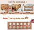 4 Layers/48-Hole, Countertop Wooden Egg Holder with Stackable Wood Egg Rack with Handle, Stores