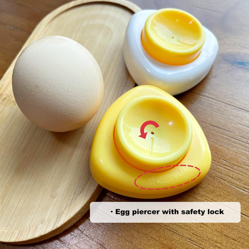 Magnetic Egg Piercer for Hard Boiled Eggs, Jawbush Egg Poker Tool with Safety Lock and Stainless Steel Pin