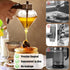 DIYOHFE Container8oz Honey/Syrup Dispenser -Premium No Drip Design, Elegant Diamond Shape with STAINLESS STEEL
