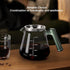 Aquach Pour Over Coffee Maker, 828ml (28oz) Glass Coffee Server, Paperless Dripper, Stainless Steel Set