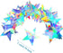 Patelai Glitter Star Garland Banner Decor, 130 Feet Holographic Iridescent Star Hanging Bunting for Parties