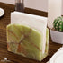 5.5" Inches Countertop Radicaln Marble Napkin Holder Green Onyx Handmade Simple Modern Home & Kitchen Napkins Paper