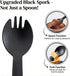 50 Pack 8.5oz Disposable Parfait Dessert Cups with Dome Lids & Black Sporks - Clear Parfait Cups for Yogurt, Fruit