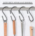 50PCS Mini S Shaped Hooks, 1 Inch Black Ornament Storage Hooks for Hanging Jewelry, Small Kitchenware, Potted Plants