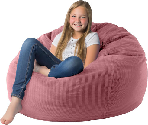 Dafftos X-Large Bean Bag Cover for Organizing Plush Toys or Memory Foam, Soft Washable Premium Corduroy