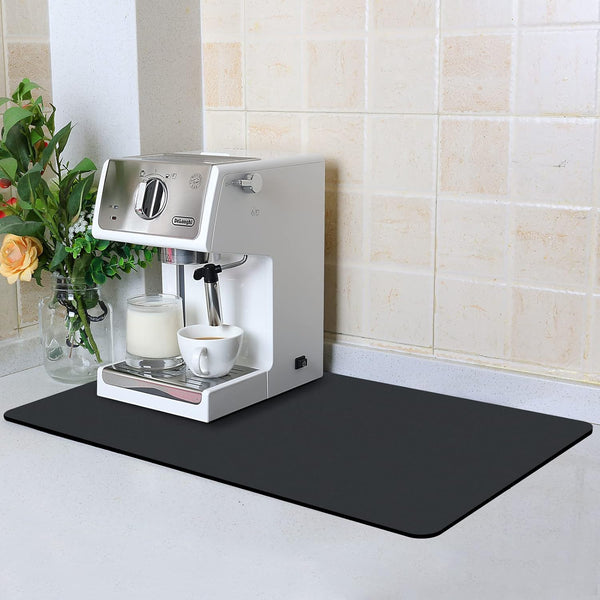 Coffee Mat, 16" x 24" Extra Absorbent Drying Mat for Dishes, Easy to Clean for Coffee Bar Countertop