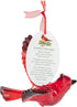 Department 56 Cardinal Bird Hanging Ornament - Acrylic Christmas Basics, 3.125 Inch, Red