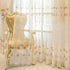 WINYY European Style Sheer Curtain, 1 Panel Voile Rod Pocket Top Window Drape for Bedroom Living Room, 52"x84"