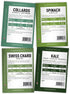 8 Packets Gardeners Basics, Leafy Garden Greens Seeds for Planting Individual - Arugula, Collards, Spinach, Swiss