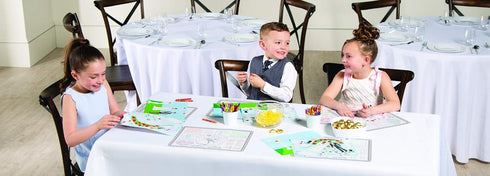 12 Fun Express Paper Wedding Children's Activity Placemats - Pieces