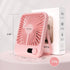 Desk Fan Battery Operated, USB Rechargeable Fan, 2400 mAh 180° Quiet Personal Fan with Power Display, Adjustable
