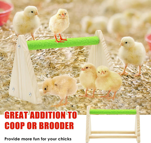 75W Chick Feeder and Waterer Kit with Heat Lamp, Chick Perch, Flip Top Poultry Feeder, Baby Chick Starter Kit for Chick