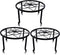 yosager 3 Pack Metal Plant Stands for Flower Pot, Heavy Duty Black