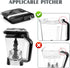 Lid Replacement for Ninja Blender 72 OZ Pitcher, Top Locking Lid Cover for Ninja Blender Accessories