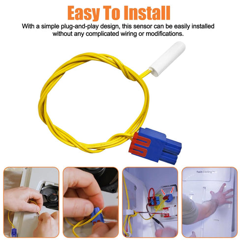 Upgraded DA32-10105X Refrigerator Temperature Sensor for Samsung, Compatible with RF263BEAESR/AA-02