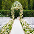 AMZLOKAE Aisle Runners for Weddings - White 2FTx15FT Sequin Aisle Runner, Rustic Outdoor Rug Runner for Ceremony