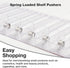 Pack of 3 Shelf Pushers Dividers - Organizer for Smoke Shop, Convenience Store - Drink, Box & Cigarette Display for