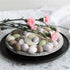 Kidum 36 Pcs Easter Speckled Eggs Vase Filler Plastic Speckled Eggs Faux Eggs for Decoration Bowl DIY Spring Displays
