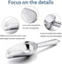 E-far Mini Ice Scoop Set of 2, 3 Ounce Stainless Steel Scoops for Ice Cube, Candy, Flour, Sugar, Rust Proof