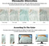 NEWCOSPLAY Super Soft Throw Blanket, Mint Premium Silky Flannel Fleece Leaves Pattern, 50"x60"