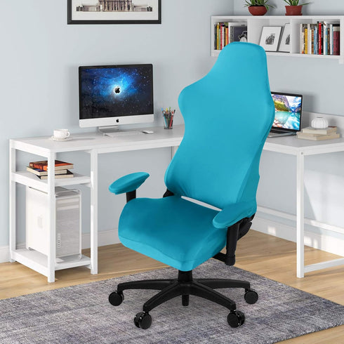 SARAFLORA Gaming Chair Covers, Stretch Washable Slipcovers for Armchair, Swivel Chair, Gaming Chair (Teal, X-Large)