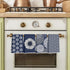 Hanamiya Na 4 Pcs Blue Flower Artistic Kitchen Towels, Blue Flower Absorbent Tea Hand Towel, Microfiber Dish Cloths