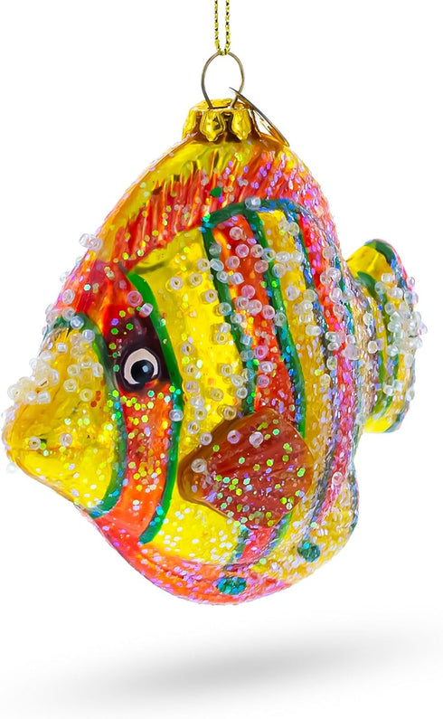 Aquarium Fish Blown Glass Christmas Ornament
