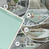 15.8 10.2 1.4" MAONAME Mint Green Serving Tray with Handles, Modern Decorative Trays for Coffee Table, Plastic