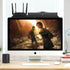 Bracwiser 24 inch No Drill TV Top Shelf Wide Monitor Top Mounting Bracket Platform Holds Speaker, AV Receiver, Media