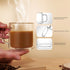 15oz(4-pack) CNGLASS Double Walled Glass Coffee Mugs,Large Insulated Glass Mugs with Handle,Clear Coffee Cups