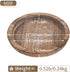 Hanobe Rustic Wooden Serving Tray, Round Decorative Butler Tray for Home Decor Centerpiece