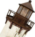 K KILIPES Wood Lighthouse with Led Light Nautical Decorations for Home Rustic Lighthouse Table Decoration Night Light