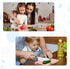 Montessori Kitchen Tools for Toddler, Kids Knife Set with Serrated Edges Plastic Knife and Cutting Board