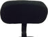 Hodedah Adjustable Height Armless Task Chair, Low-Back Swiveling with Padded Back and Seat in Black