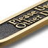 Please Use Other Door Brass Sign, Traditional Style Handmade Wall Plaque by The Metal Foundry UK