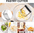 Pastry Utensils Set - Stainless Steel Pastry Blender, Dough Cutter, Biscuit Cutter, Silicone Baking Mats (5 Pcs/Set)