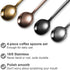 4 Pieces Frosted Handle Coffee Spoons, Stainless Steel Espresso Spoons for Ice Cream and Dessert