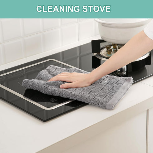 SALAS 390 16 26, 3 Packs, Kitchen Dish Towels, Bulk Cotton Kitchen Hand Towels, GMS Plaid Dish Cloths Rags for Drying